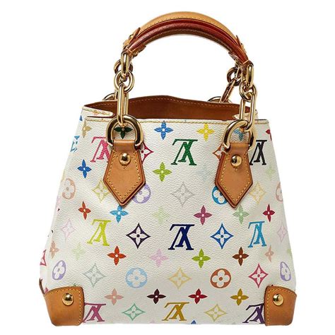 Louis Vuitton White Multicolor Monogram Canvas Audra Bag